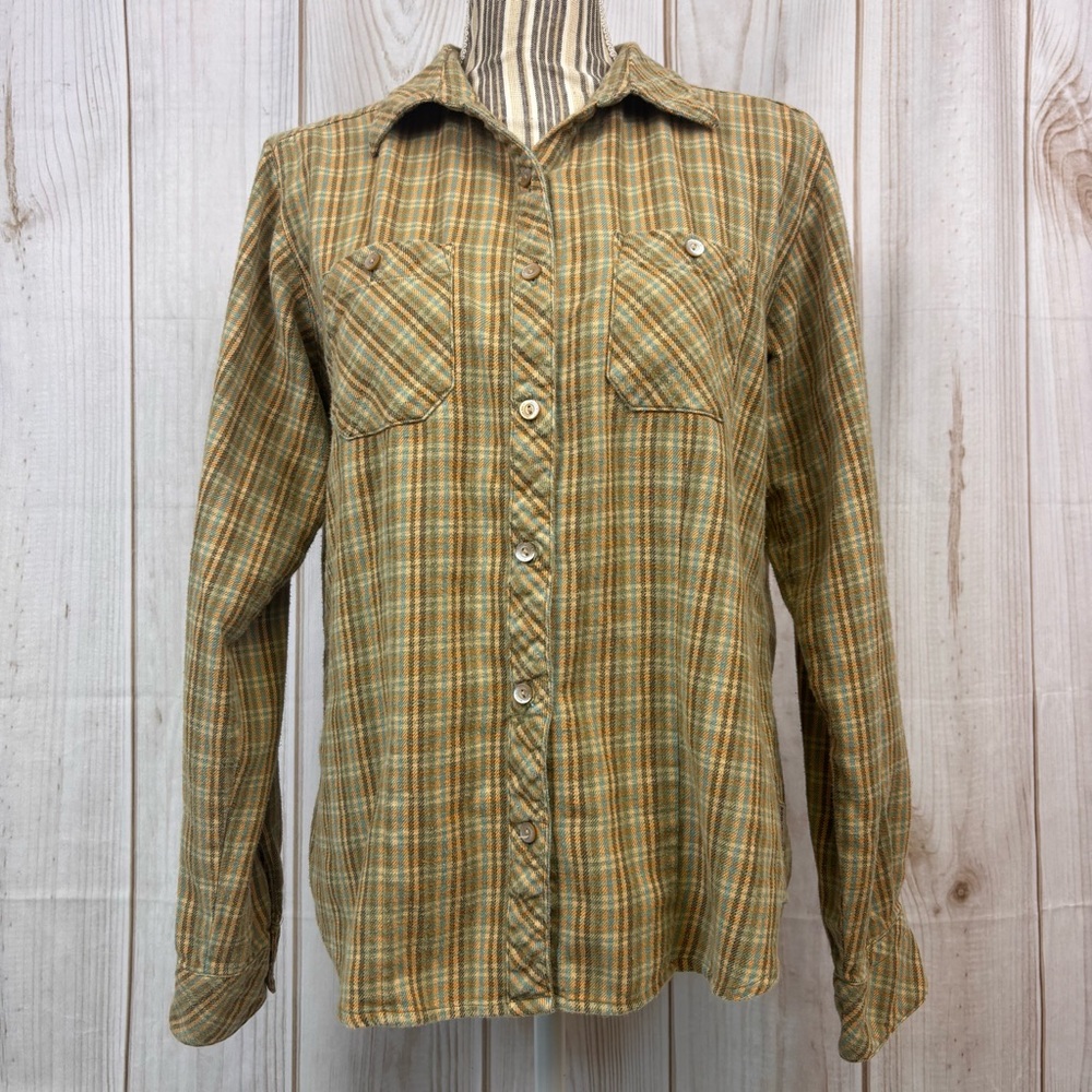 Woolrich Vintage Button Up Shirt Outdoor Plaid Cotton Classic Flannel Sz Medium